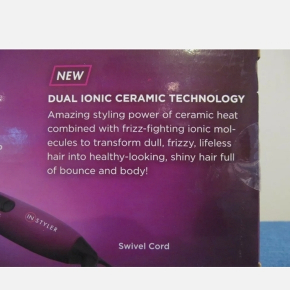 INSTYLER 30336 IONIC STYLER 4 IN 1 STRAIGHTENS AND CURLS COOL TO TOUCH/PRESTIGE - Picture 10 of 12